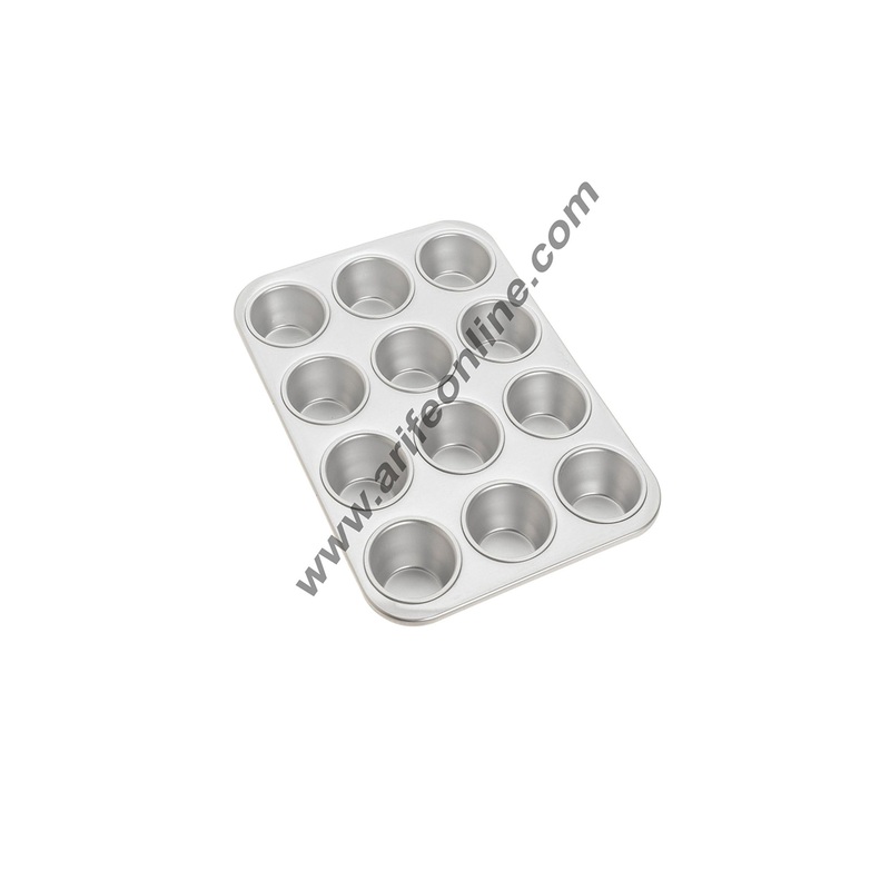 Cake Decor 12 in 1 Aluminum Muffin Mould Cupcake Mould
