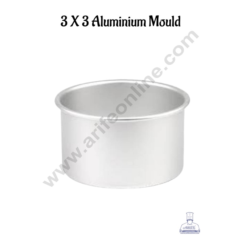 Cake Decor Round Aluminum Cake Mould Thali 3 in x 3 inch