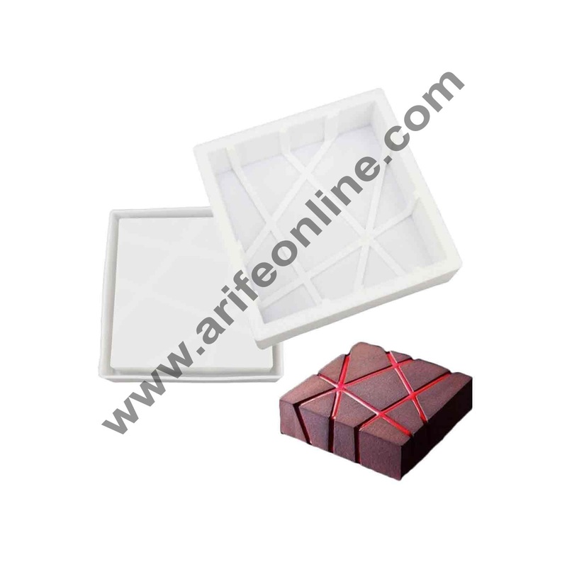 Cake Decor Silicon Cube Twill Design Cake Mould Entremet Mousse Cake Mould Silicon Moulds