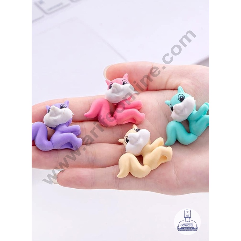 Mini Baby Fox Rubber Cake Topper | Animal Rubber Toppper - 1 Pc -CAKE DECOR