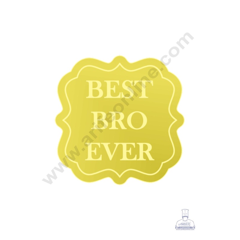 Acrylic Best Bro Ever Coin Topper for Cake and Cupcakes ( SBMT-Coin-063 ) CAKE DECOR
