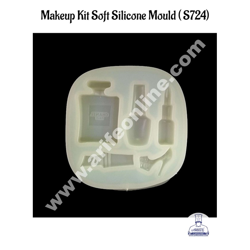 CAKE DECOR 5 Cavity Make-Up Kit Soft Silicone Mold for Cake Decoration SBS-724