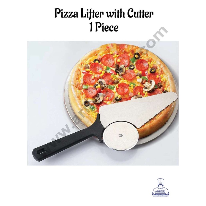 CAKE DECOR Pizza Lifter with Cutter | Pizza Knife Cutter | Oven Accessories
