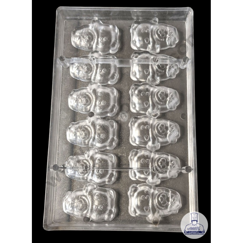 FineDecor 12 Cavity Polycarbonate Chocolate Mold - ( YBS-053 )
