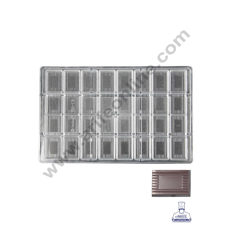 FineDecor 32 Cavity Polycarbonate Chocolate Mold - ( YBS-178 )