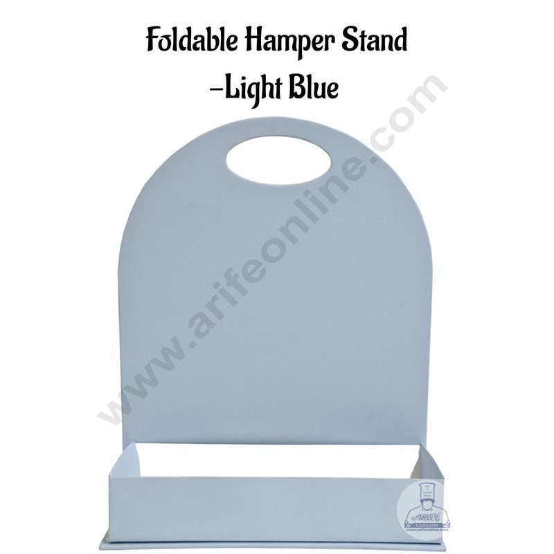 Happy Raksha Bandhan Foldable Hamper Stand -Light Blue- CAKE DECOR