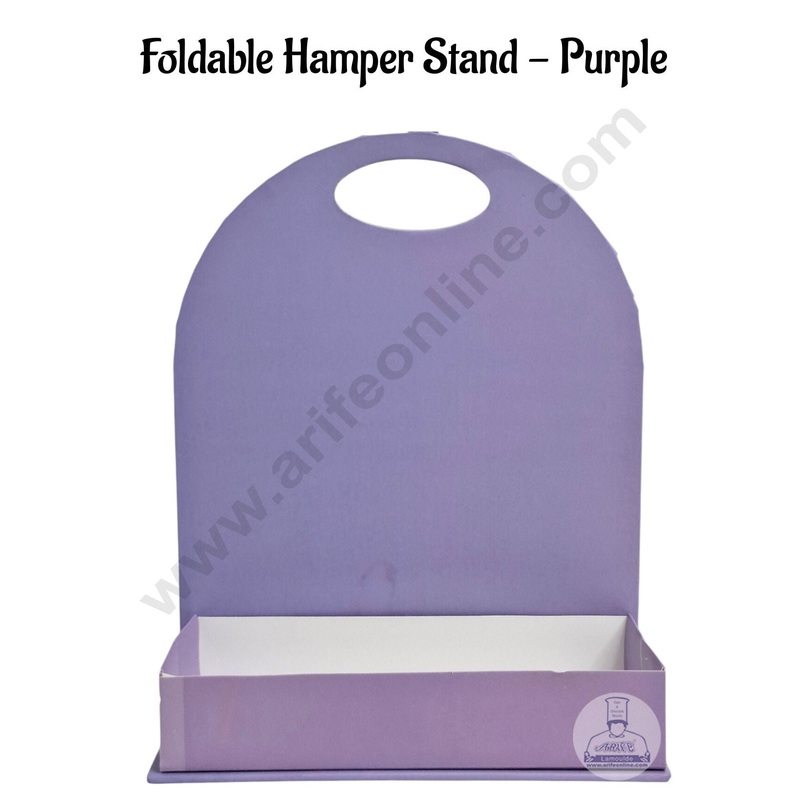 Happy Raksha Bandhan Foldable Hamper Stand -Purple- CAKE DECOR