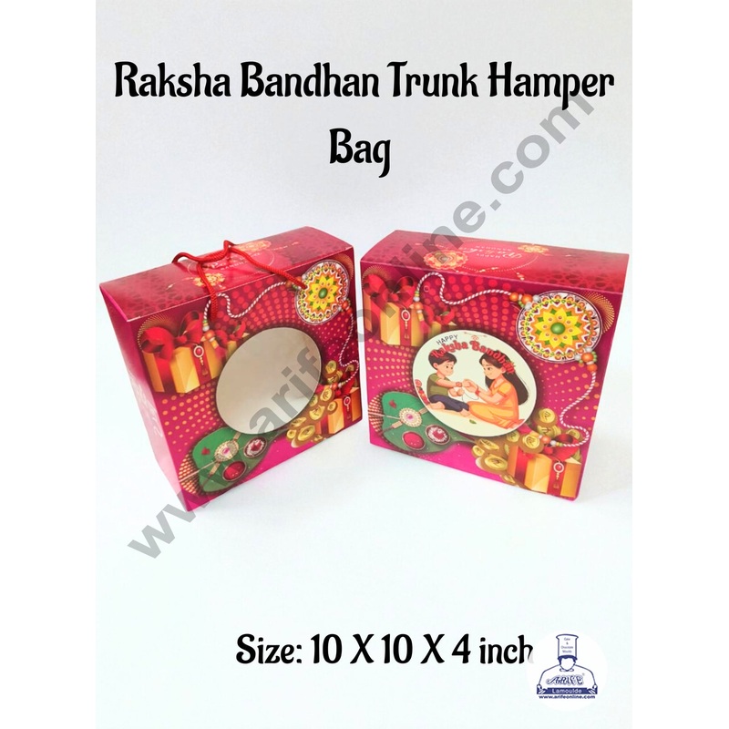 Happy Raksha Bandhan Trunk Hamper Bag (1 Piece) - CAKE DECOR