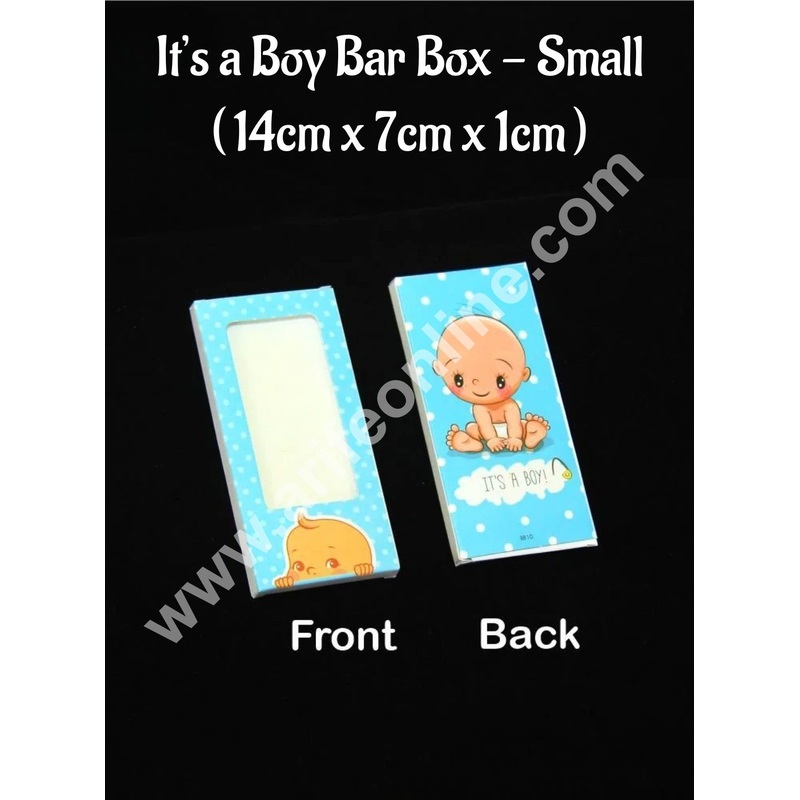 It's a Boy Small Chocolate Bar Box ( Pack of 10 Pcs ) CAKE DECOR