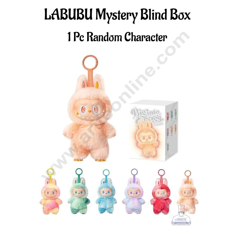 LABUBU Mystery Blind Box 1 Pc Random Character | Vinyl Plush Pendant Blind Box| Assorted Colours - CAKE DECOR