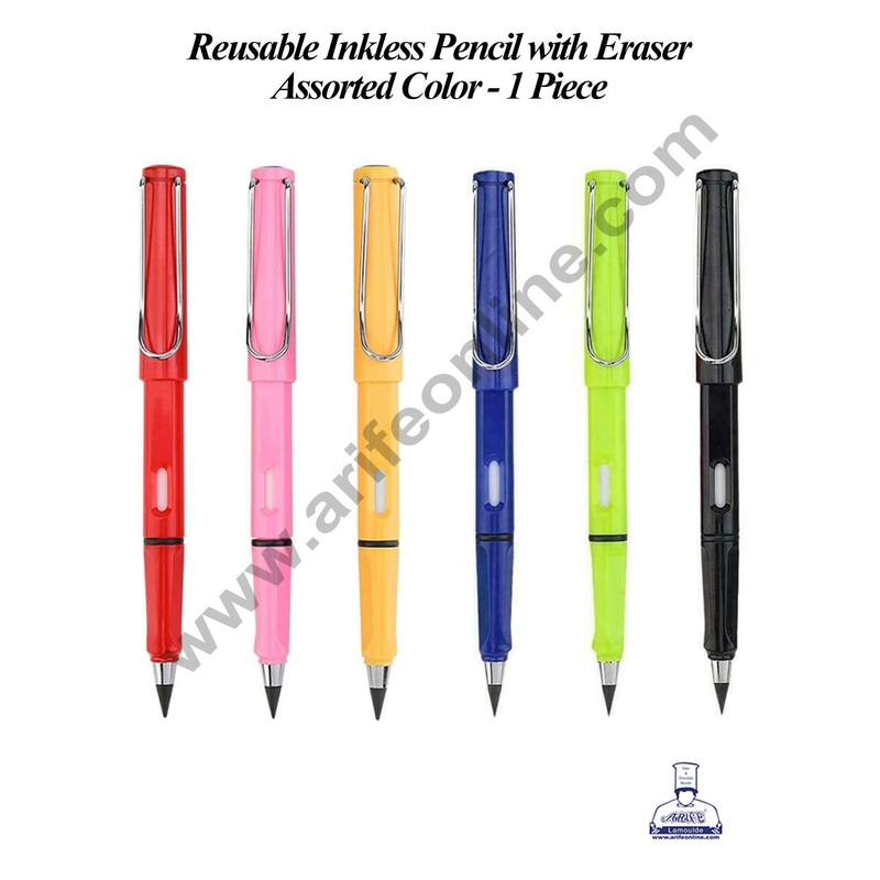 CAKE DECOR 1 Piece Everlasting Inkless Magic Pencil with Eraser Teacher Day Gift - Assorted Color