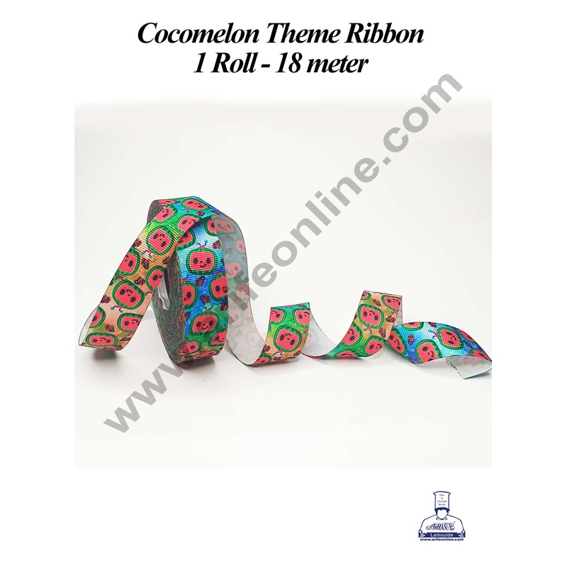 CAKE DECOR 1 Roll Cocomelon Theme Ribbon | Gift Wrapping | Decoration (SBR-PR-018)