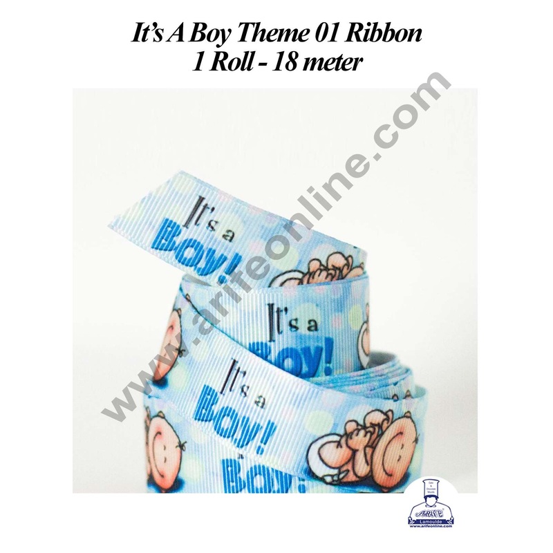 CAKE DECOR 1 Roll It's A Boy Ribbon | Theme 01 | Gift Wrapping | Decoration (SBR-PR-08)