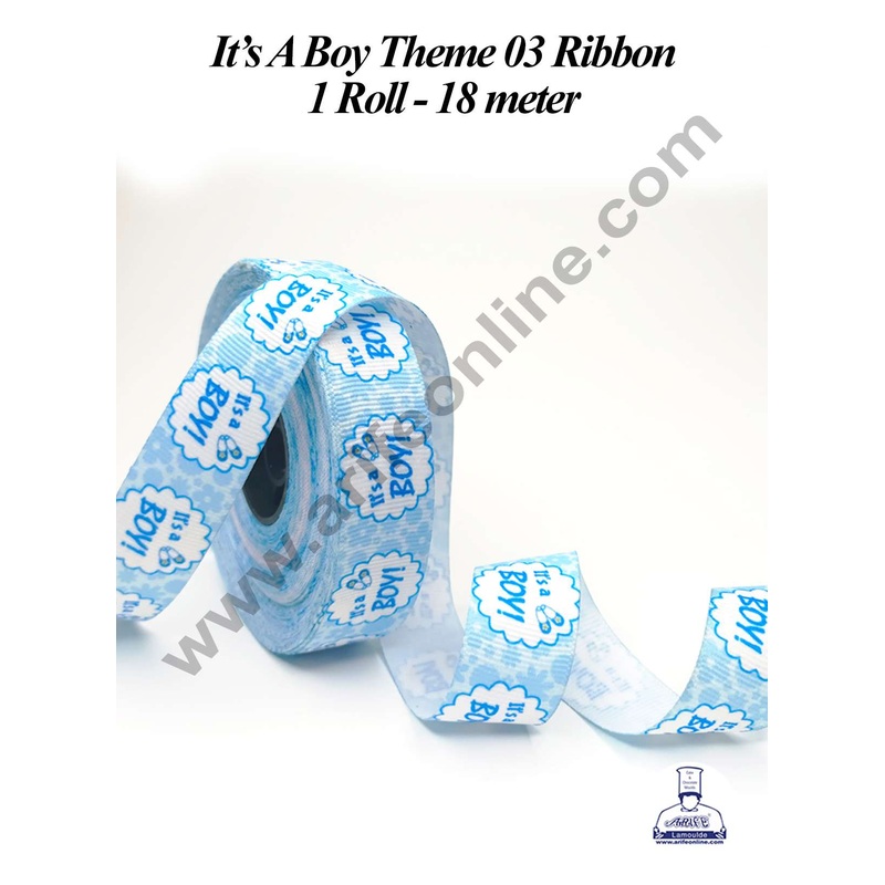 CAKE DECOR 1 Roll It's A Boy Ribbon | Theme 03 | Gift Wrapping | Decoration (SBR-PR-016)