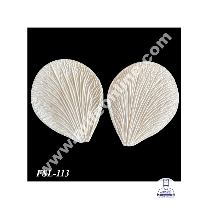CAKE DECOR 2 Pcs Big Petal Veiner Silicone Fondant Mould for Cake Decorations (SBSP-FSL-113)