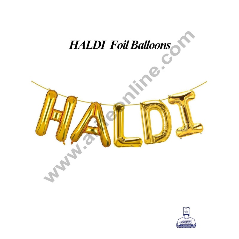 CAKE DECOR Haldi Foil Balloons | Party Decoration | Wedding Decoration
