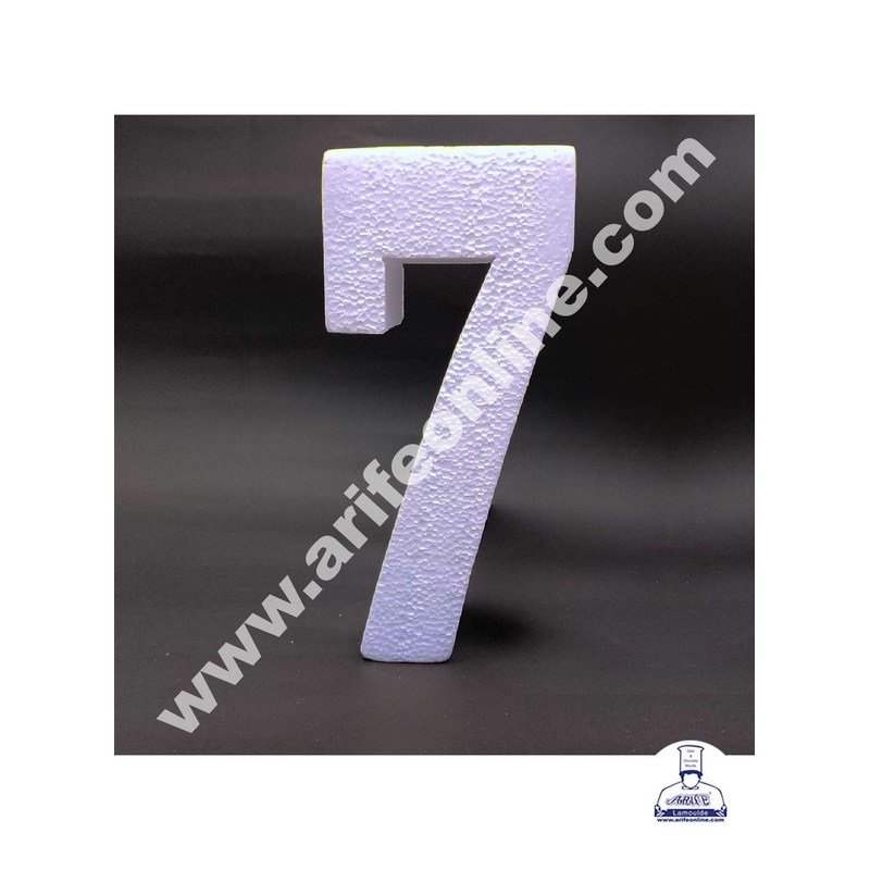 CAKE DECOR Seven Number 4 Inch Cake Dummy - 1 Piece