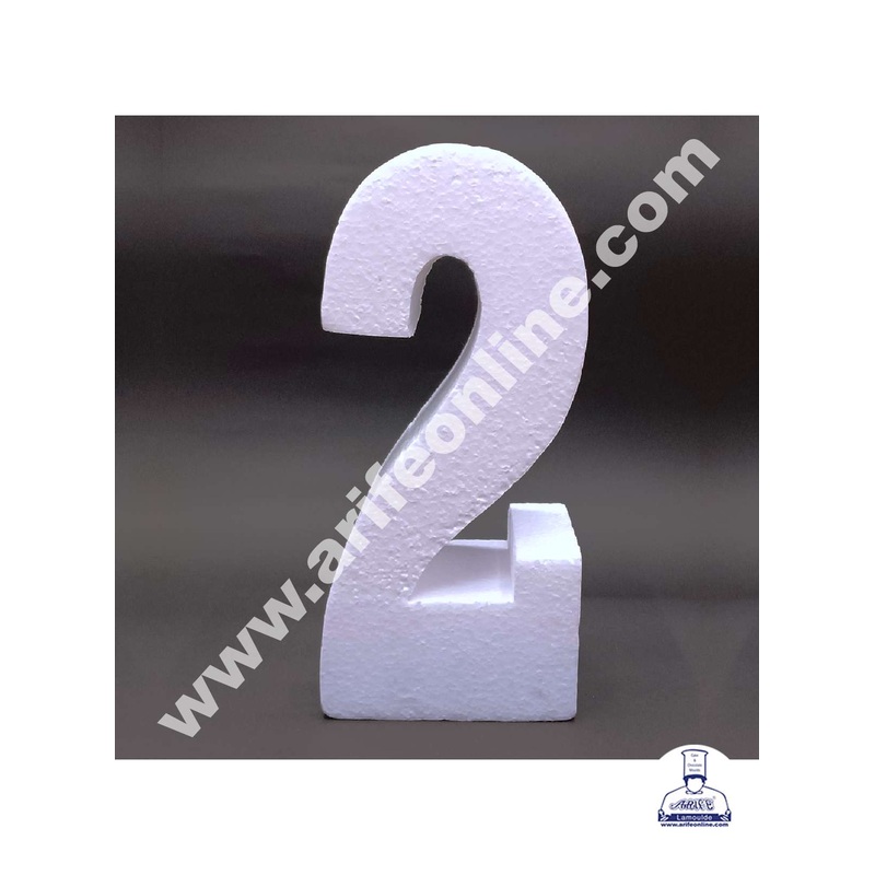 CAKE DECOR Two Number 4 Inch Cake Dummy - 1 Piece