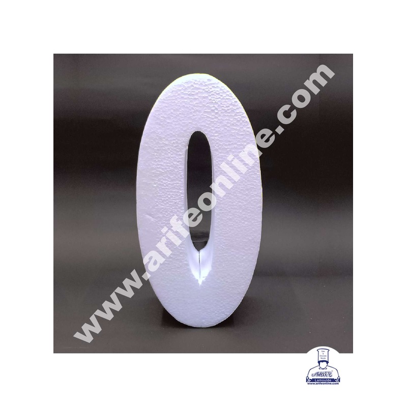 CAKE DECOR Zero Number 4 Inch Cake Dummy - 1 Piece