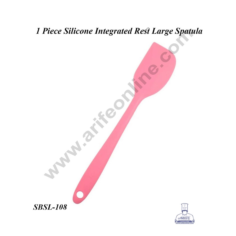 CAKE DECOR 1 Piece Silicone Integrated Rest Large Spatula | Baking Tool | Cream Cake Kitchen Cooking Tool (SBSL-108)