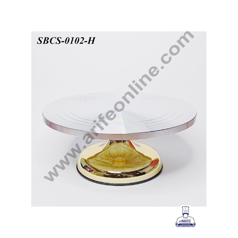 CAKE DECOR Rotating Cake Turntable Cake Decorating Stand (12 Inch) - Heavy