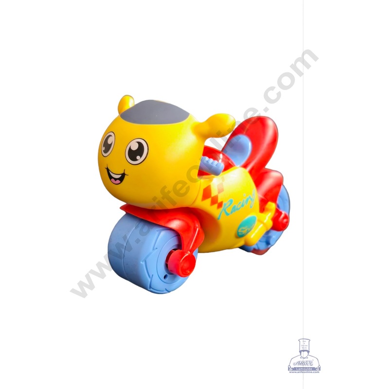 CAKE DECOR 1 Pc Fancy Theme Scooter Push and Go Play Toy Cake Topper Decorations Figurines - (SB-T-899-33-D)