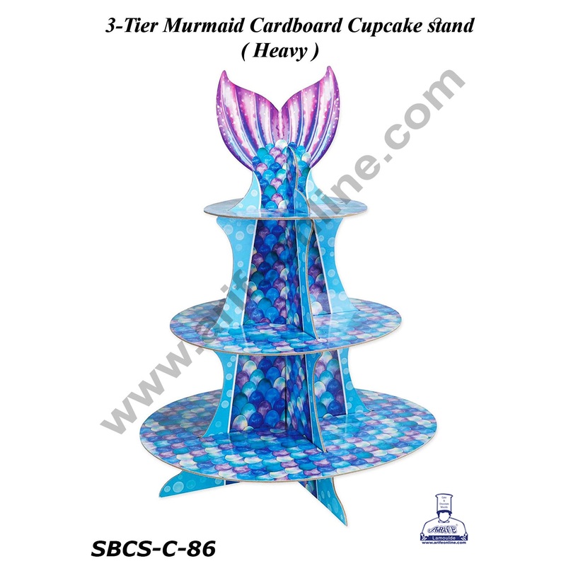 Cake Decor 3-Tier Murmaid Cardboard Cupcake stand - Heavy