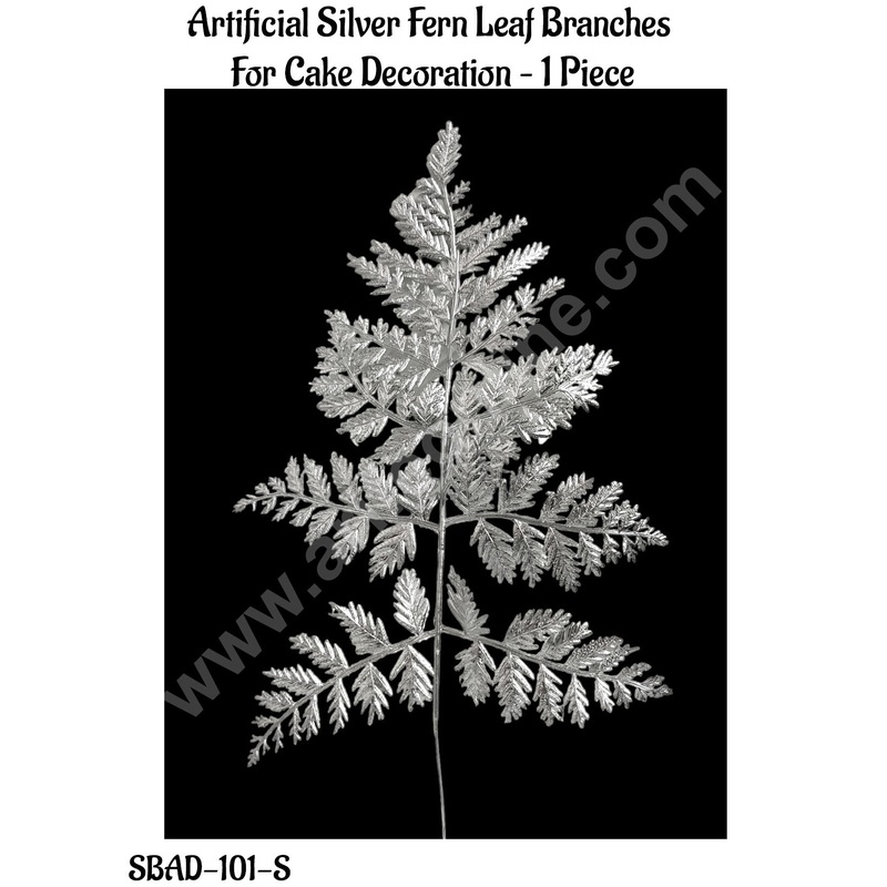 Cake Decor  Artificial Fern Leaf Branches For Cake Decoration  1 Piece