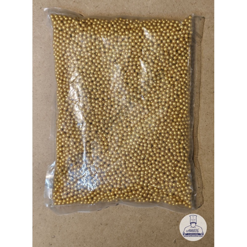 CAKE DECOR Balls Sugar Candy Gold - 2 - 1 Kg Pack