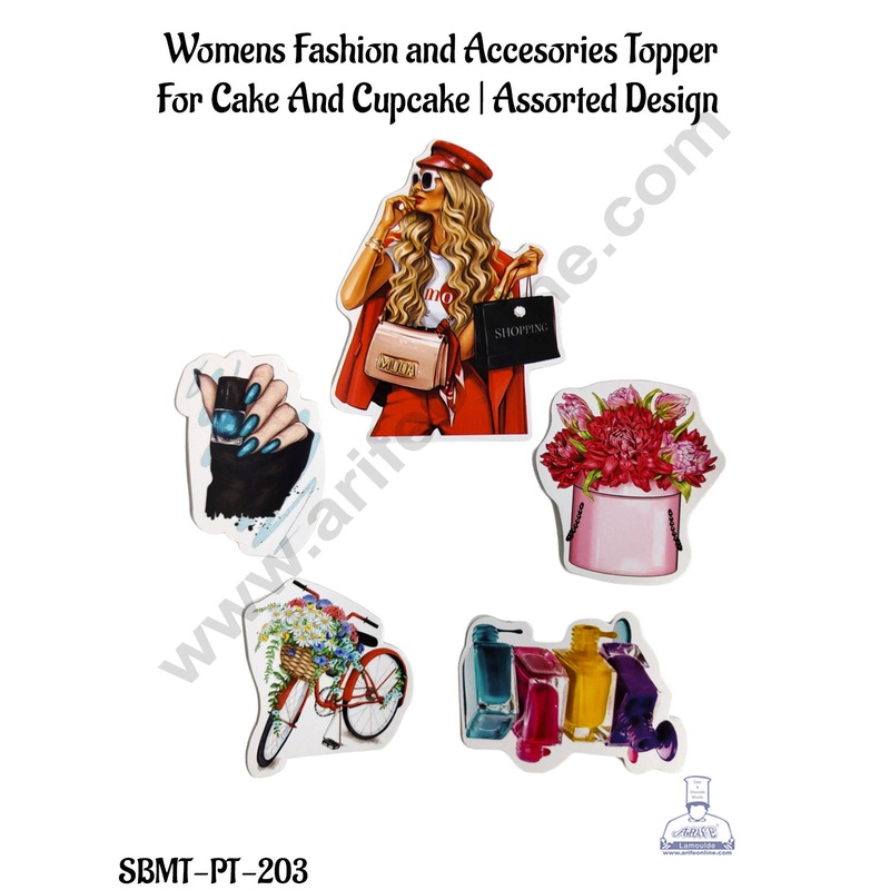 CAKE DECOR  Womens Fashion and Accesories Topper  For Cake And Cupcake | Assorted Design  (SBMT-PT-203)