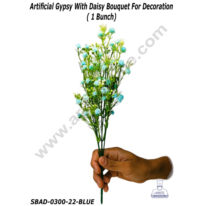 CAKE DECORArtifical Gyps with Daisy Bouquet for Decoration  (1 Bunch)