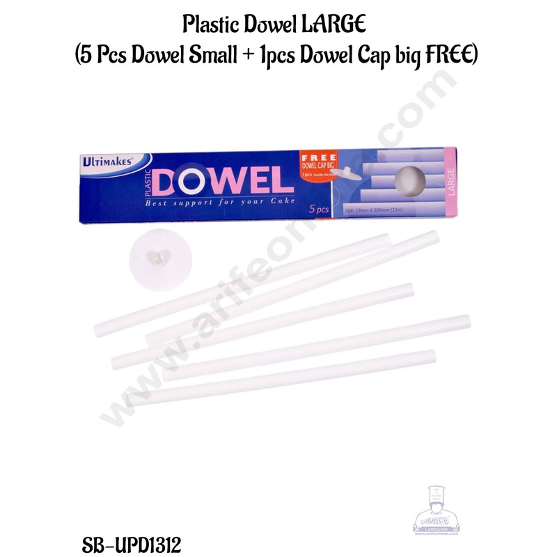 Ultimakes Plastic Dowel Large  (5 Pcs Dowel  + 1pc Dowel Cap Big FREE)