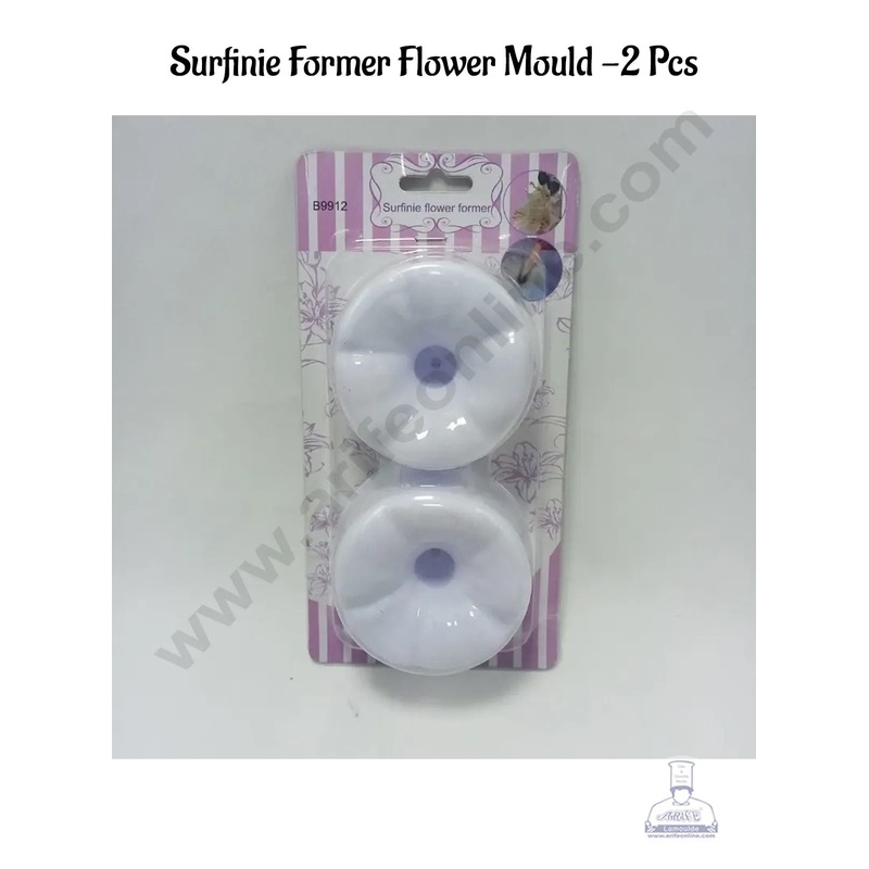 CAKE DECOR 2 Piece Surfinie Former Flower Plastic  Mould ( SB-B9912 )