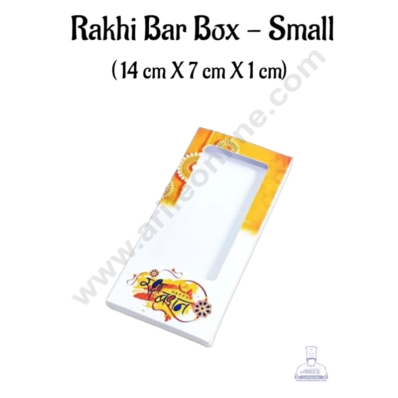 CAKE DECOR Rakhi Small Chocolate Bar Box ( Pack of 10 Pcs )