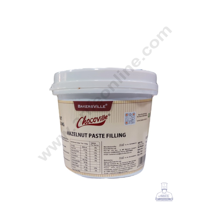 Chocoville Hazelnut Paste  Filling - 1Kg
