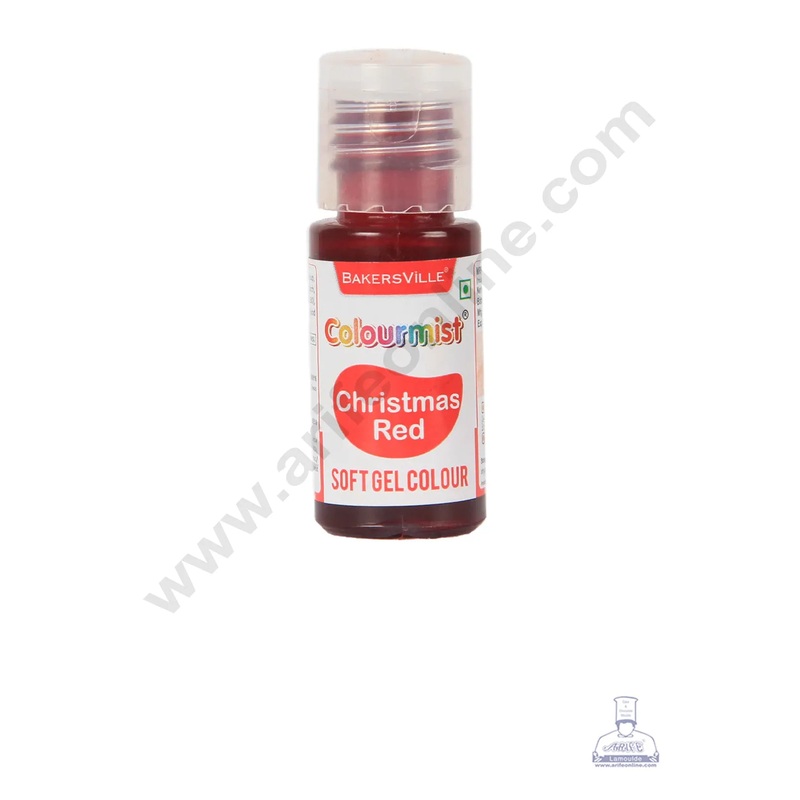 Colourmist Soft Gel Paste Food Color Christmas Red 20g | Edible Gel Colour For Fondant