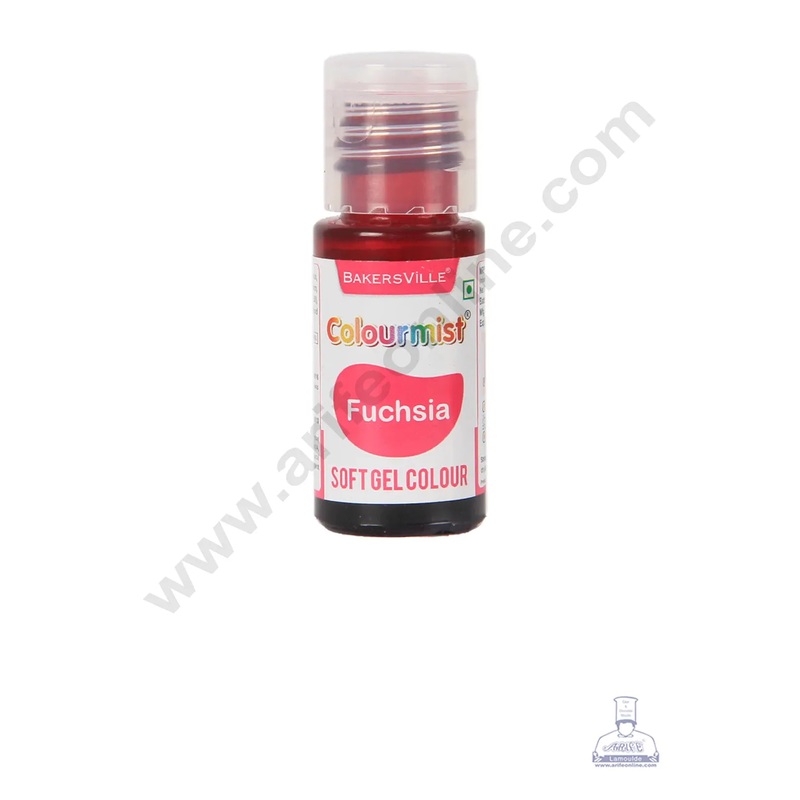 Colourmist Soft Gel Paste Food Color Fuchsia 20g | Edible Gel Colour For Fondant