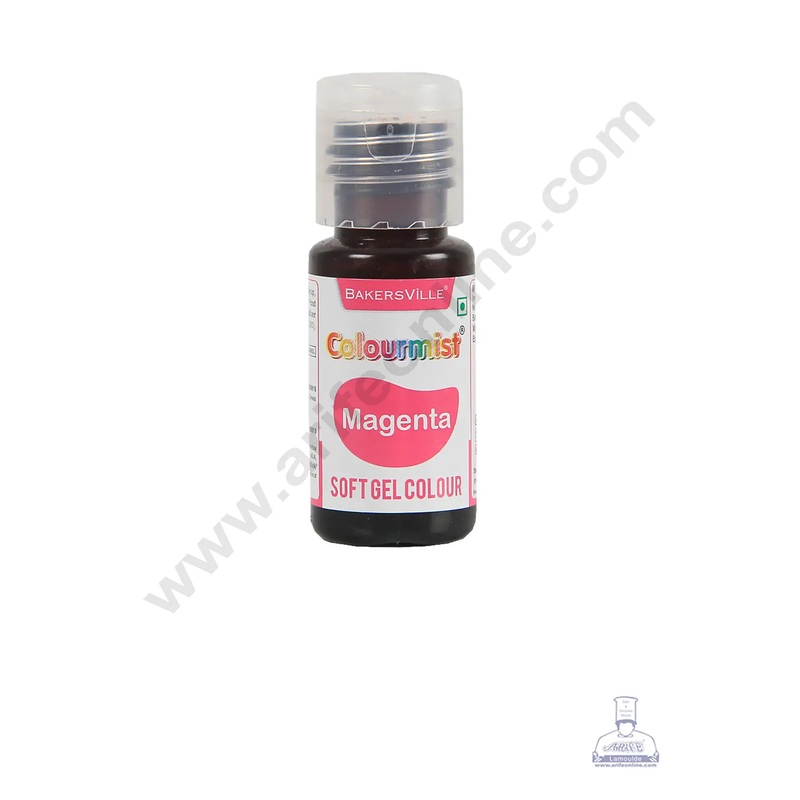 Colourmist Soft Gel Paste Food Color Magenta 20g | Edible Gel Colour For Fondant
