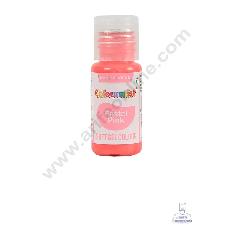 Colourmist Soft Gel Paste Food Color Pastel Pink  20g | Edible Gel Colour For Fondant