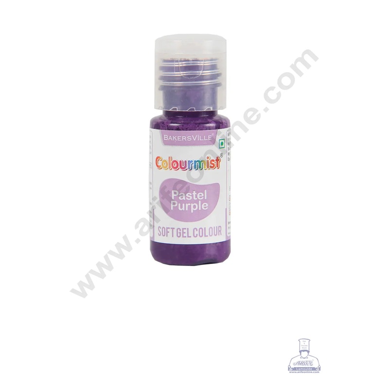 Colourmist Soft Gel Paste Food Color Pastel Purple  20g | Edible Gel Colour For Fondant