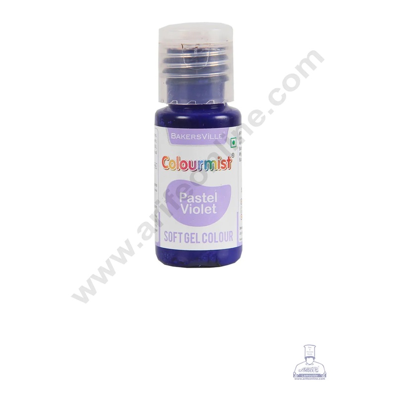 Colourmist Soft Gel Paste Food Color Pastel Violet 20g | Edible Gel Colour For Fondant