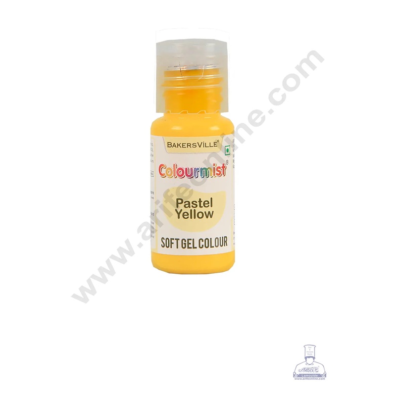 Colourmist Soft Gel Paste Food Color Pastel Yellow 20g | Edible Gel Colour For Fondant