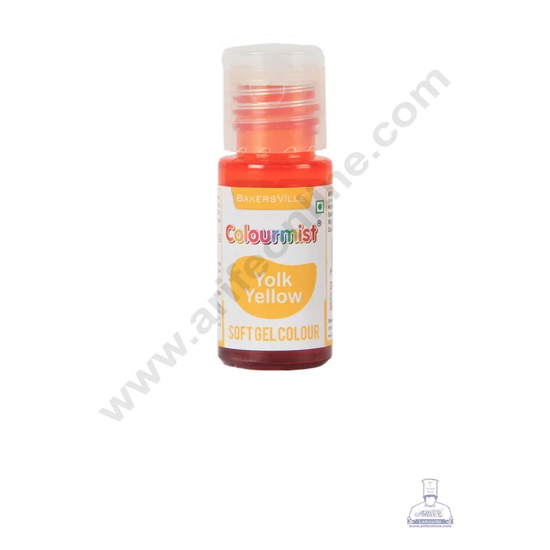 Colourmist Soft Gel Paste Food Color Yolk Yellow 20g | Edible Gel Colour For Fondant