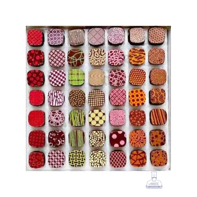 TTM Chocolate Transfer Sheet for Decoration 10 Patterns - Total 50 sheets - Set 2