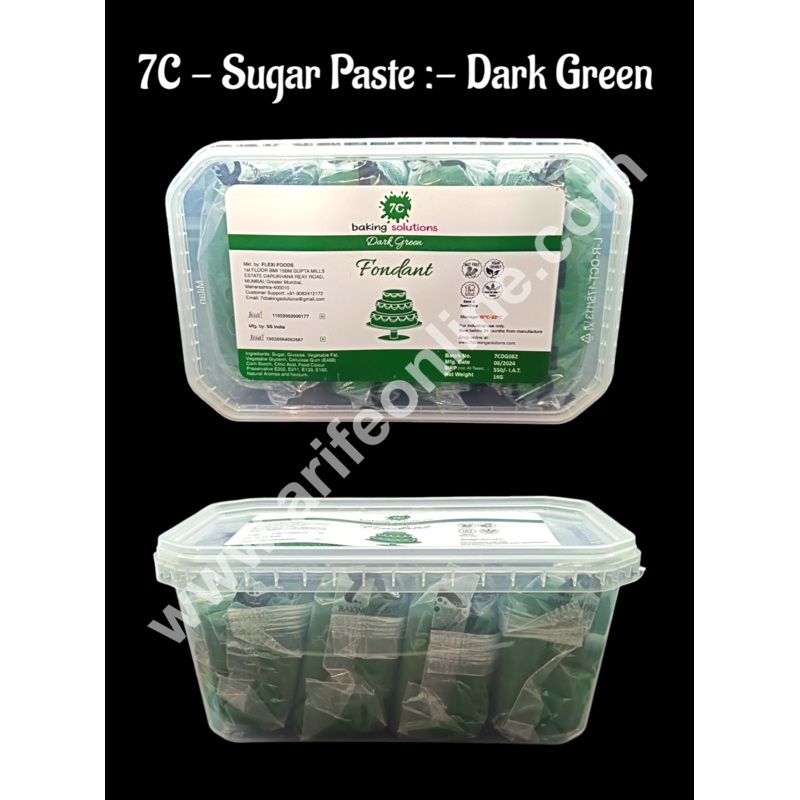 7C Fondant - Dark Green (1 KG)