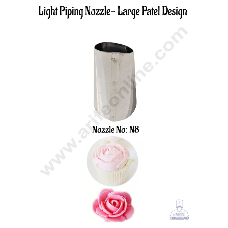 CAKE DECOR  Light Piping Nozzle No. N8- Large Patel Design