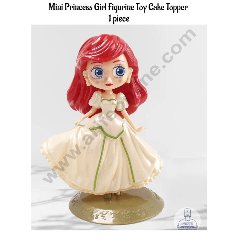 CAKE DECOR Mini Princess Girl Figurine Toy Cake Topper - 1 piece