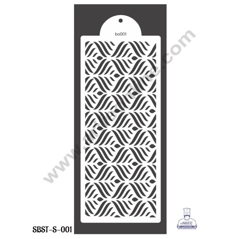 CAKE DECOR  Small Wedding Cake Stencil, Cake Border Side Decoration Tool Garden Design  (SBST-S-001)