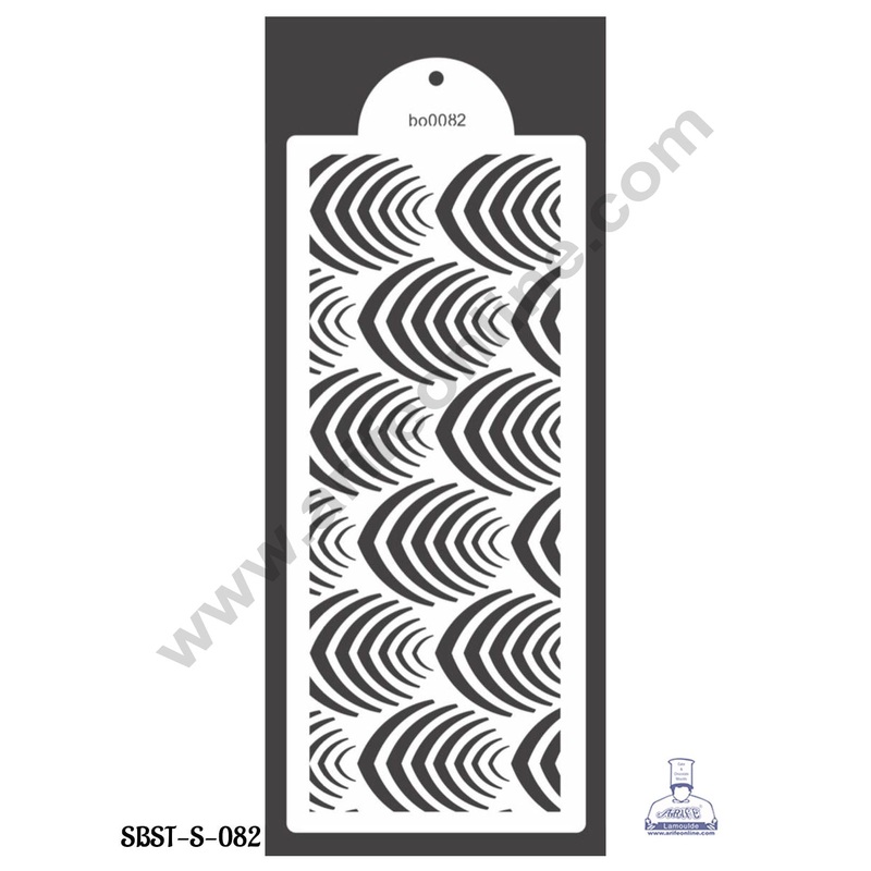 CAKE DECOR Small Wedding Cake Stencil, Cake Border Side Decoration Tool  Garden Leaf Design  (SBST-S-082)