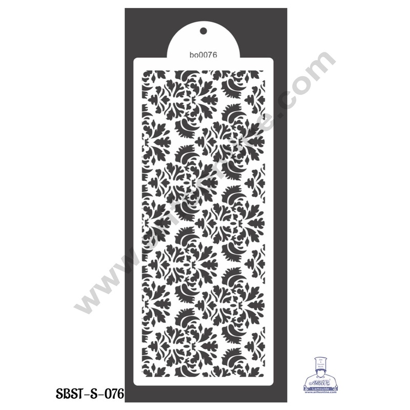 CAKE DECOR Small Wedding Cake Stencil, Cake Border Side Decoration Tool Mandala Design  (SBST-S-076)